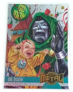 Tarjeta Dr Doom 128 Holo Marvel Metal Fleer 1995 - Imagen 1 de 4