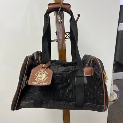Bolso Sherpa Original Pequeño Porta Mascotas Negro Bolso de Viaje Aprobado por Aerolínea Perro Gato Foto 1 de 4