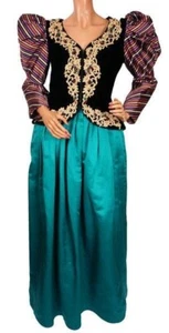 Vintage 1980s Victor Costa Jacket Theatrical Ball Gown Top Size Medium - Bild 1 von 7