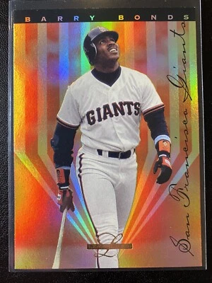 1995 Leaf Limited GOLD FOIL PRISM #4 Barry Bonds Baseball Card! SF Giants - Image 1 of 2
