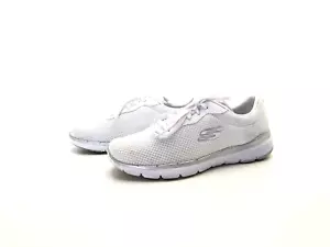 Scarpe basse da donna Skechers mocassini con lacci comodi bianchi taglia 37 (UK 4) - Foto 1 di 8