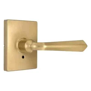 Juego de 2 palancas de puerta ficticias Wilshire doradas cepilladas para decoradores del hogar - Imagen 1 de 1