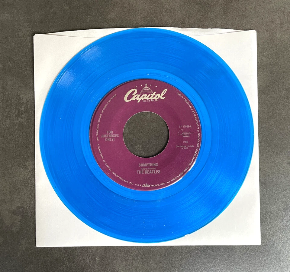 7" The Beatles - Something / Come Together - USA Capitol blue vinyl - Bild 1 von 1