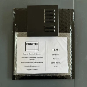 Teclado Lutron - EGRX 4S BL - con 12 meses de garantía eléctrica Rosette, IVA INC - Imagen 1 de 2
