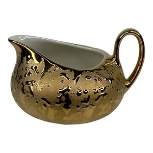Seltenes Gold Creme Set Kingwood Keramik Ost Palästina OHIO - Bild 1 von 9