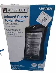 Utilitech 1500-Watt Infrared Quartz Tower Indoor Electric Space Heater 