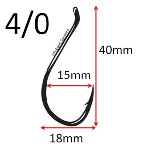 ** FREE SHIPPING ** Bulk 50x ~ 1000x, 4/0 Octopus Beak Suicide Fishing Hooks - Picture 1 of 2