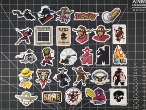 Overwatch 2 Cassidy Hero Spray's Sticker Set | 28 High Quality Glossy Vinyl's - Picture 1 of 8