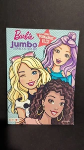 Barbie Jumbo Coloring & Activity Book W/ Bookmarks On Back - Imagen 1 de 5