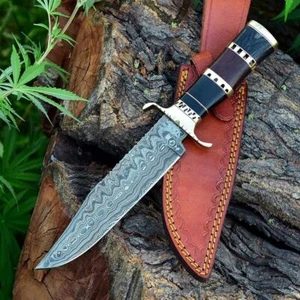 XXXL Bowiemesser Messer Arbeitsmesser Kelten Wikinger holz Büffel Horn  MAQ1815 - Bild 1 von 5