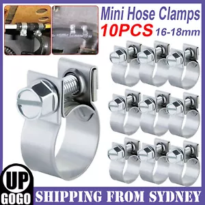 Mini Hose Clips Nut & Bolt Fuel-Line Clamps Petrol Pipe Diesel Air Small Clamp - Picture 1 of 11
