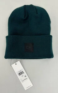 Gorro de punto Calvin Klein con puño verde nuevo - Imagen 1 de 5