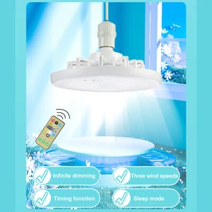 Modern Ceiling Fan with LED Light & Remote 3 Speeds Dimmable Timer for Bedroom - Picture 1 of 10