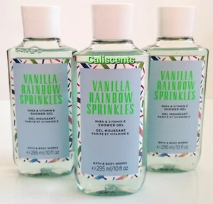 Bath and Body Works VANILLE REGENBOGEN STREUEN Duschgel X3 NEU 10 OZ - Bild 1 von 1