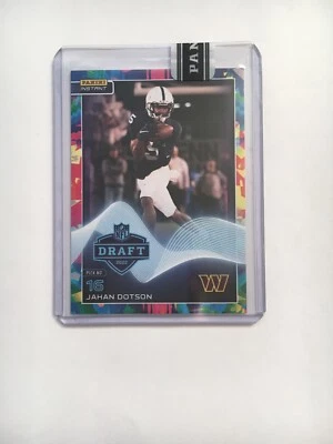2022 PANINI NFL INSTANT DRAFT #13  RC JAHAN DOTSON VERSICOLOR #5/5 - Image 1 of 2
