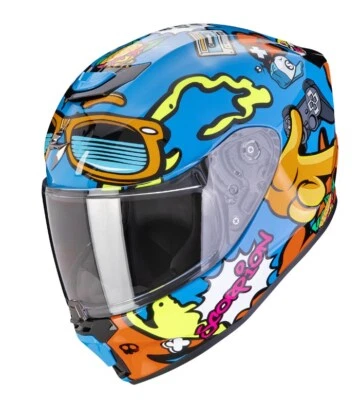Motorrad Scorpion EXO-JNR Air Fun Kinderhelm (Blau/Orange) Gr: YS (49) - Bild 1 von 3