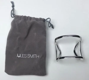 NWT Jules Smith Jane Cuff Bracelet in Silver PopSugar Must Have Fall 2018 - Picture 1 of 2
