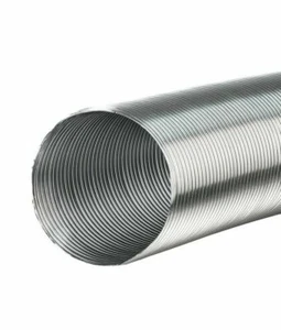 Silber Aluminium Flexschlauch 80mm / 2,5m Legierung Flexi Luftführung Rohr Wärme - Bild 1 von 1