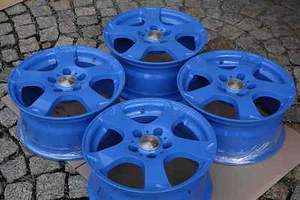 4 Cerchi in Lega Magma Seismo 7x15 ET46 5x112 Baby Blue Sharan Alhambra Golf Caddy EOS - Foto 1 di 1