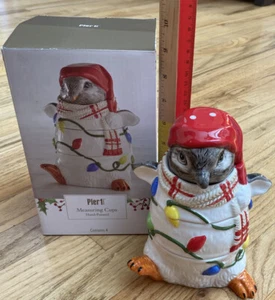 Tazas Medidoras Apilables Pingüino Tazas Pintadas a Mano Nuevas Vacaciones de Navidad - Imagen 1 de 6