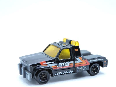 FPOR MATCHBOX #51 BLACK GMC WRECKER TOW TRUCK "JESSE & SONS" CITY ACTION 7/12 - Image 1 of 4
