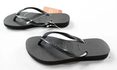 Chanclas Havaianas Unisex Niños Básicas Delgadas JL3 Negras Talla US:13 UK:12 Foto 1 de 4