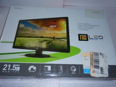 pls read new no warranty Acer S220HQL LCD computer PC monitor FHD VGA DVI S220 - Image 1 of 4