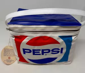 Vtg New With Tags 1980s Pepsi Six Pack Soft Side Cooler Handle Retro Pepsi-Cola - Picture 1 of 7