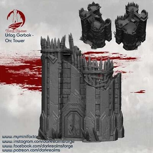 Orc Tower - Urlag Gorbok - Dark Realms Terrain Wargaming D&D DnD - Picture 1 of 1