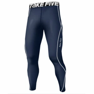 Take Five Mens Skin Tight Compression Base Layer Running Pants Leggings 018 - Picture 1 of 7