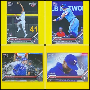 (4) 2023 Topps Now Thompson/Jung/Anderson/Speas Rangers #8 #213 #367 #591 RC 🔥 - Picture 1 of 9