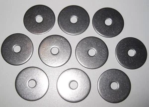 1/4" by 1" Flat, Repair, Penny Washers (M6 x 25) - Stainless Steel (Qty 10) - Picture 1 of 1
