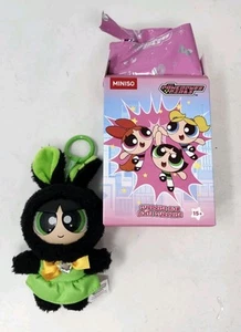 Powerpuff Ragazze MINISO Mystery Box Buttercup Coniglietto Peluche Portachiavi Zaino Tirare - Foto 1 di 10