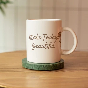 Make Today schöne Tasse - 11 Unzen Keramik Kaffeetasse, inspirierendes Zitat Geschenk - Bild 1 von 4