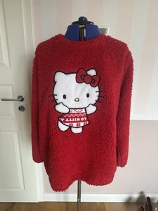 Fleecejacke HELLO KITTY Gr. 44 XL rot Sweater Jacke gemütlich.. - Bild 1 von 3