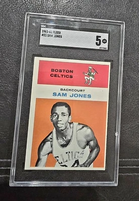 1961-62 Fleer #23 Sam Jones SGC 5 - Image 1 of 2