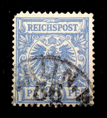 Germany Stamp Sc 49 Reichpost 20 Pfennig Used 1889 - Image 1 of 2