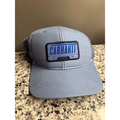 Gorra Carhartt Para Hombres AH5971M Malla Trasera Camionero Azul Talla Única Foto 1 de 4