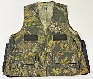 Quail Unlimited Mossy Oak Break Up Camo Vest Mens XL Dove Hunting Game Excellent - Picture 1 of 15