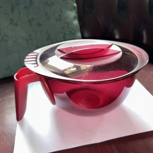 Tupperware Micro Cook Mix n wave 1.5 Litre Jug w/ Measurements - Cranberry - Picture 1 of 7