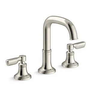 Manijas de palanca de grifo de baño KOHLER Paces 8 pulgadas ampliamente pulido vibrante Nick - Imagen 1 de 7