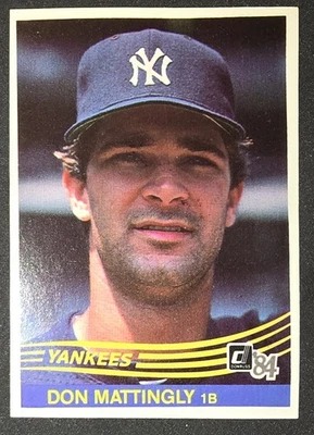 Tarjeta de radiocontrol Donruss #248 1984 Don Mattingly New York Yankees novato  Foto 1 de 4