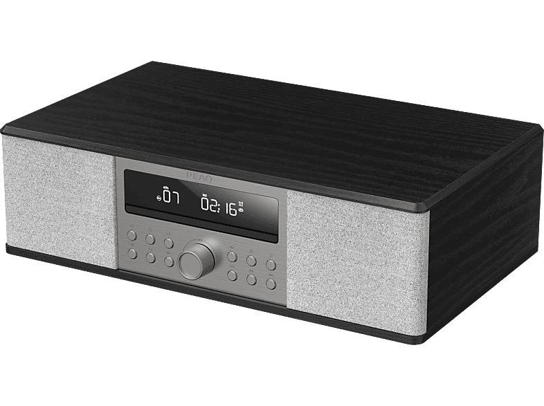 PEAQ PDR 290 DAB+ Radio mit CD, DAB+/FM, DAB+, FM, Bluetooth, Schwarz/Silber - Bild 1 von 1