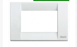 VIMAR PLACCA 3 MODULI SERIE IDEA 16733.01 CLASSICA METALLO COLORE BIANCO - Foto 1 di 1