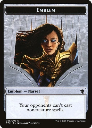 1 x Narset Transcendent Emblem - Dragons of Tarkir - LP - MTG - Image 1 of 1