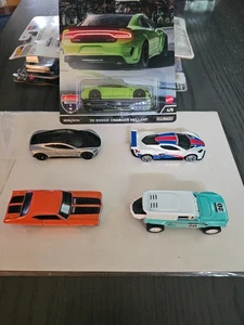 HOT WHEELS 2022 CAR CULTURE AMERICAN SCENE SET 4 LOOSE & HELLCAT SEALED MOC HTF - Picture 1 of 16