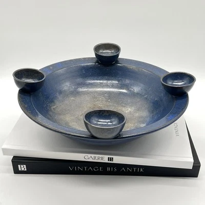 Vintage Keramik Kerzenhalter • Signiert • Adventskranz I Schale • Studiokeramik - Bild 1 von 4