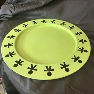 alessi girotondo 15 3/4 Round Line Green Cutout Tablett - Bild 1 von 7