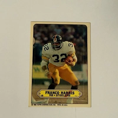 1983 Topps - Stickers Franco Harris #15 - Image 1 of 2