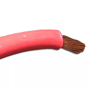 1/0 SAE 0 GA GAUGE SGX RED copper battery cable hi temp alternator wire by foot - Bild 1 von 1